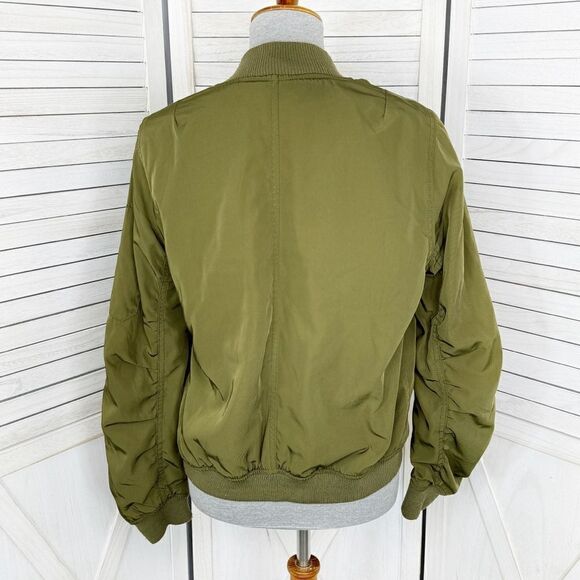 Cotton On The Bomber Jacket Green 8 Military Flight - Picture 5 of 15